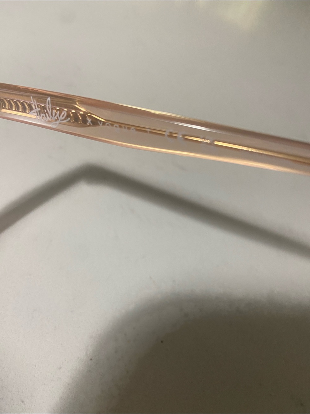 Vogue Transparent Blush Pink Women's Fashion Glasses new without tags - Picture 3 of 4